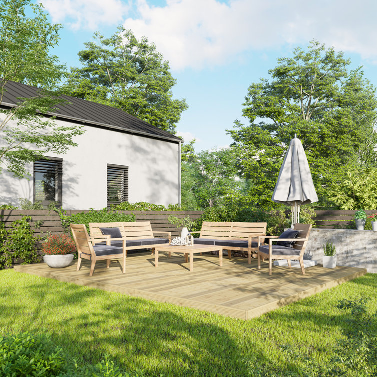 POWERSHEDS Power Wooden Decking Kit No Handrails (4.2m x 5.4m